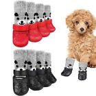 with Adjustable Drawstring Cats Dogs Rubber Socks Small Puppy Sock Shoes