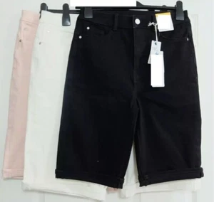 Womens Magic Shaping High Waisted Bermuda Knee Stretch Summer Marks Spencer - Picture 1 of 7