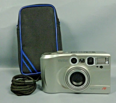 VIVITAR PZ3890DB Compact 35mm Camera 38-90mm Zoom Lens Film Tested w/ Date Back  - Image 1 of 4