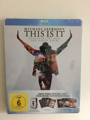 Michael Jackson's This is IT (Blu-ray, 2010) Steelbook German Import NEW - Image 1 of 2