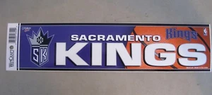 PEGATINA PARACHOQUES SACRAMENTO KINGS 3"x12" NUEVA CON LICENCIA WINCRAFT NBA - Imagen 1 de 1