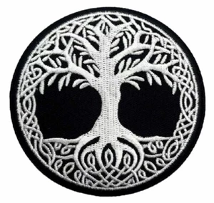 π₯ Yggdrasil Vikings Tree of Life Norse Embroidered Patch Iron on Sew on 3β - Picture 1 of 7