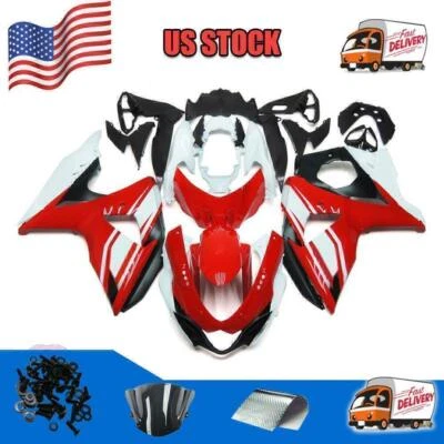 Carenado de inyección PL carrocería rojo blanco apto para GSXR1000 z051 2009-2016 Foto 1 de 2