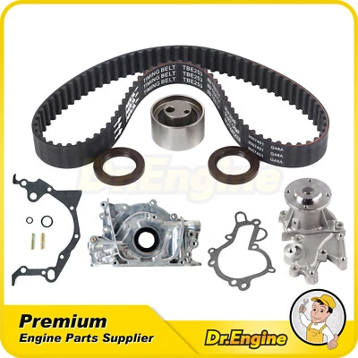 Kit de correa de distribución bomba de agua de aceite compatible con 95-97 Suziki Swift Geo Metro 1,3 L SOHC Foto 1 de 4
