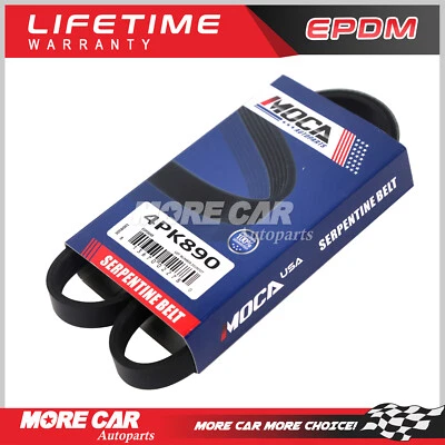 Cinturón serpentino EPDM 4PK890 para BMW Chrysler Dodge Mazda Plymouth Subaru Toyota Foto 1 de 4