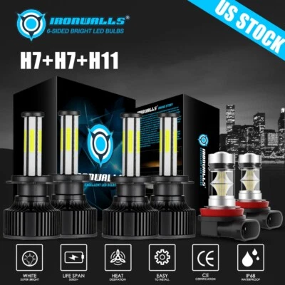 Faro LED de 6 lados H-L + luz antiniebla para Mercedes-Benz Sprinter 2500 3500 2011-2018 Foto 1 de 4