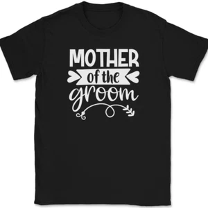 Mother of the Groom T-Shirt Wedding Party Bride Event Group Gift Text Tee - Picture 1 of 10
