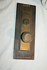 Vintage Russwin Handleset Mounted Salesman's Sample Brass - Picture 1 of 6