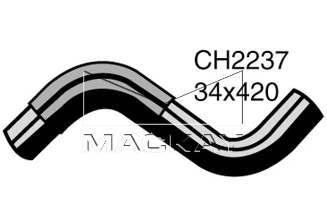 Mackay Radiator Hose - Upper for Nissan Maxima A32 3.0L V6 CH2237 - image 1 of 1