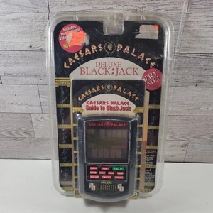 CAESARS PALACE DELUXE BLACKJACK HAND HELD GAME 1995 TIGER ELECTRONICS - Picture 1 of 2