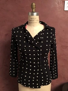 Marc Jacobs Polka Dotted Sweater Jacket Sz S - Picture 1 of 6