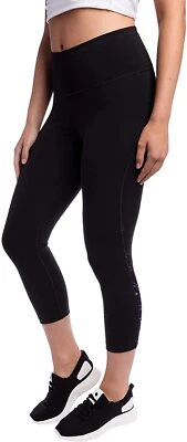 Kirkland Signature Mujer Reflectante Recortado Activo Fitness Ropa Leggings Pequeños Foto 1 de 2