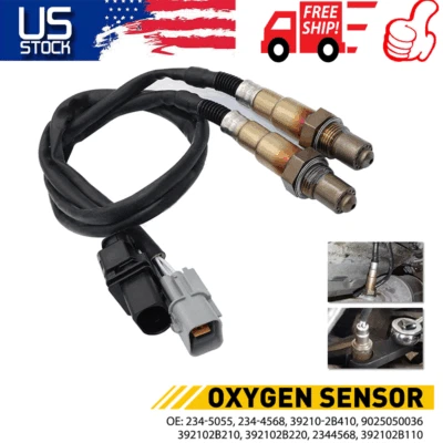 Sensor de oxígeno ascendente + descendente 2 piezas para Kia Rio 2012-2014 Kia Soul 2012-2015 1,6 L Foto 1 de 4