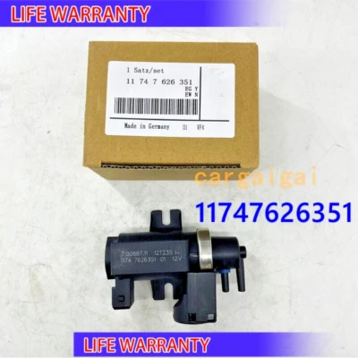 11747626351 For BMW 320i 328i 335i 428i X5 Turbocharger Boost Solenoid Valve NEW - Изображение 1 из 4