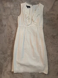 Nine West White Dress Size 4 Us 8 Uk Midi Dress Sleeveless - Picture 1 of 5