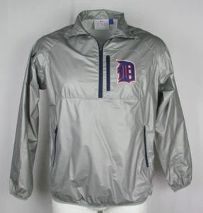 Chaqueta de lluvia pulóver con cremallera 1/4 de Detroit Tigers MLB para hombre - Imagen 1 de 7