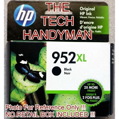 HP GENUINA 952XL TINTA NEGRA (SIN CAJA DE VENTA AL POR MENOR) OFFICEJET PRO 8710 8715 8716 8717 Foto 1 de 2