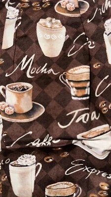 Soporte para bolsa de plástico hecho a mano patrón de café soporte para bolsa de supermercado Foto 1 de 4