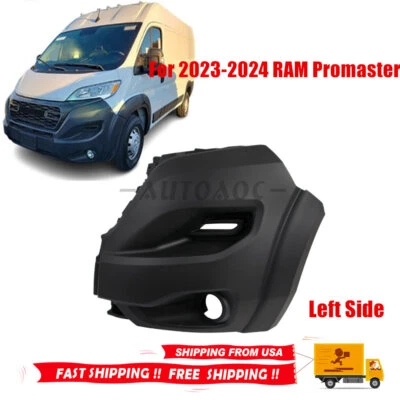 Fits 2023 2024 Ram Promaster 1500 2500 3500 Left Front Bumper Side Cover LH US - Imagem 1 de 4