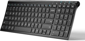 iClever BK10 Bluetooth Keyboard Rechargeable Bluetooth 5.1 Multi Device Keyboard - Picture 1 of 13