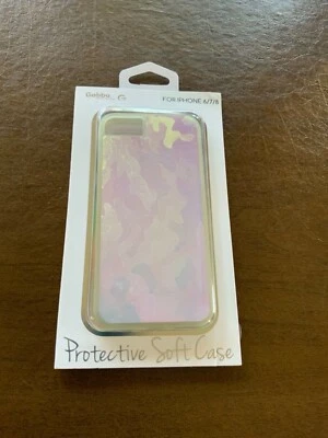 * 新 * Gabba Goods iPhone 6/7/8 软质保护壳 Iridescent 白色 — 第 1/2 张图片