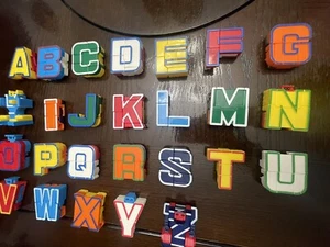 Vintage Alpha Bots Transforming Robot Alphabet Lakeshore Complete Set - Picture 1 of 5