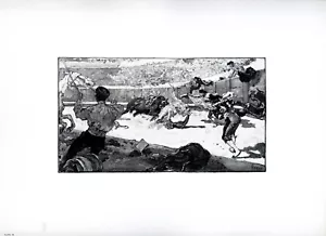 La corrida de toros, Daniel Vierge, impresión artística vintage de 1898 - Imagen 1 de 4