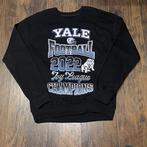 Yale University Bulldogs 2022 Ivy League NCAA Football Crewneck Sweatshirt Sz M - Picture 1 of 12