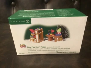 NEW 2001 Dept 56 MORE PLAY-DOH, PLEASE! 56822 North Pole Village Series Retired - Picture 1 of 7
