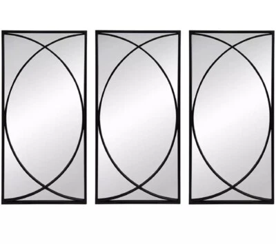 A&B Home 83724-DS Anita 31.9 X 15.7 inch Black Wall Mirror - Image 1 of 2