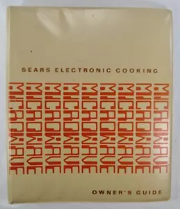 Sears Electronic Cooking Microwave Owner’s Guide Cook Book Binder Vintage (O) - Picture 1 of 12