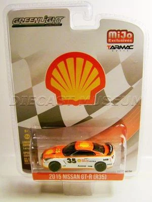Nissan GT-R R35 2015 carcasa aceite carreras asfalto funciona Greenlight diecast 2017 Foto 1 de 4