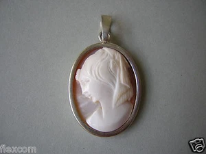 Anhänger Silber geprüft Camee Gemme 4,5 g/3,7 x 2,0 cm - Bild 1 von 3