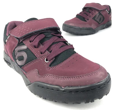5.10 Five Ten MTB Ciclismo BMX Zapatos Malteses Para Mujer Talla 8.5 Granate Dos Pernos  Foto 1 de 4