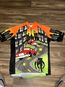 Vintage Giordana Radtrikot Herren M/L Cityscape #Z - Bild 1 von 4