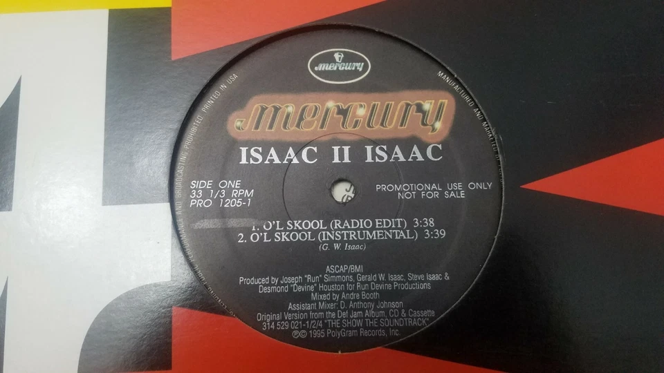 ISAAC II ISAAC O'L SKOOL/DEEP IN YOUR EYES 12" VINYL SINGLE 1995 - Image 1 of 1