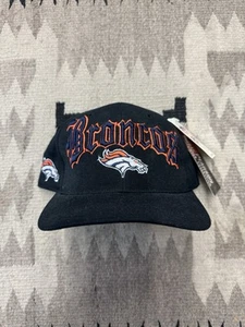 VTG 90s Denver Broncos NFL Drew Pearson Old English SnapBack Hat New With Tags - Picture 1 of 5