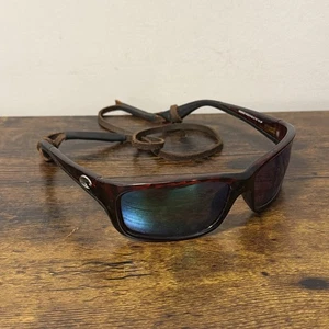 Costa Del Mar JOSE 06S9023 62-16-130 Wrap Sunglasses Tortoise GREEN MIRROR - Picture 1 of 9