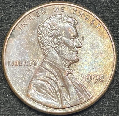 Centavo Lincoln 1998-P - AMPLIO AM RARO - Reverso estilo a prueba Foto 1 de 4