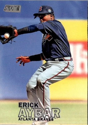 2016 Stadium Club Erick Aybar #89 Atlanta Braves Baseball Card - Image 1 of 2