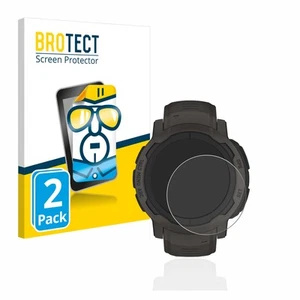 2x Display Schutz Folie für Garmin Instinct 2 / 2 Solar Zubehör Transparent - Zdjęcie 1 z 6