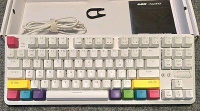 Ajazz K87OT Bluetooth Dual Mode RGB Mechanical Keyboard Computer Gaming  - Image 1 of 4