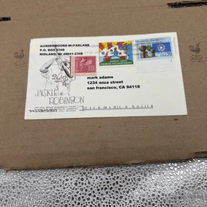 Jackie Robinson bedruckter Versandumschlag Versand sammeln gebraucht - Bild 1 von 7