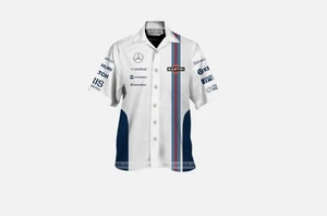 Williams Martini Formula Racing F1 Hawaiian Shirt - Picture 1 of 6