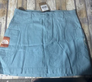 The North Face Valley Skirt Size XL Women’s Reef Water Blue Cargo Pockets NWT! - Picture 1 of 18