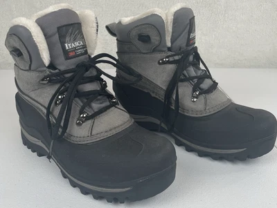 Botas Itasca Mujer 7 Granite Peak 3M Thinsulate Gris Nieve Imitación Cuero Tobillo Top Foto 1 de 4