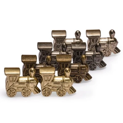 Metal Die-Cast Mexican Train Domino Train Markers - Set of 8 - Image 1 of 4