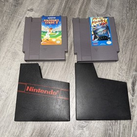 Baseball stars 2 & Rad Racer 2 Nintendo 1985 NES Clean