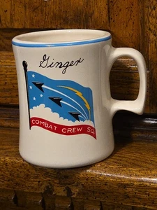 Vintage Rare Combat Crew SQ Ginger Coffee Mug Vulcan - Picture 1 of 6