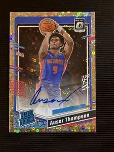AUSAR THOMPSON 2023-24 DONRUSS OPTIC RATED ROOKIE FAST BREAK RC AUTO - Picture 1 of 11
